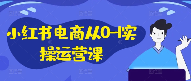 小红书电商从0-1实操运营课，小红书手机实操小红书/IP和私域课/小红书电商电脑实操板块等|赚多多