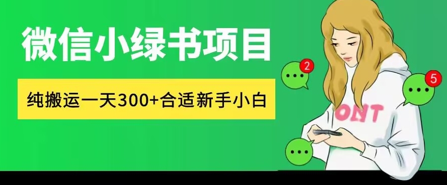 微信小绿书项目，纯搬运，日入300+，每天操作十分钟|赚多多